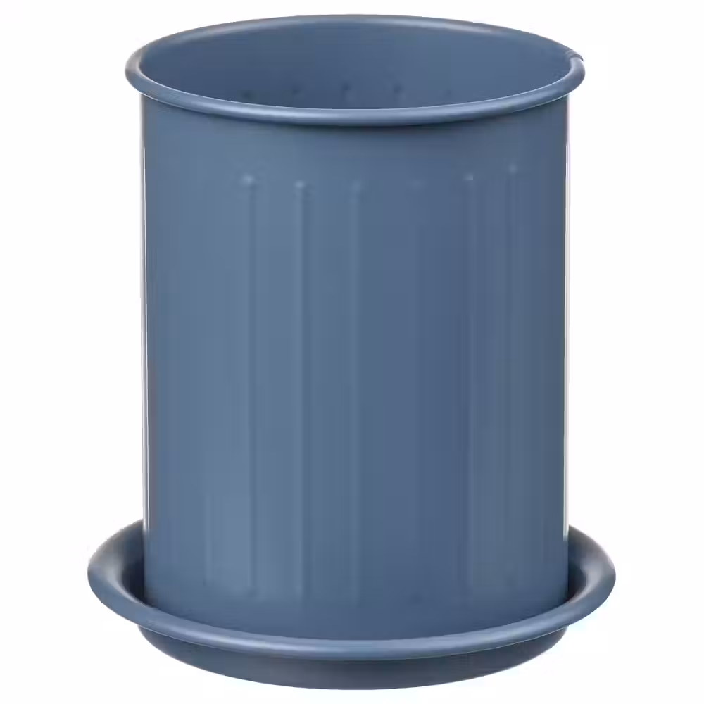 VÄLVÅRDAD Сушилка для стол приб - серо-синий темный/оцинковка 13 см - фото 1