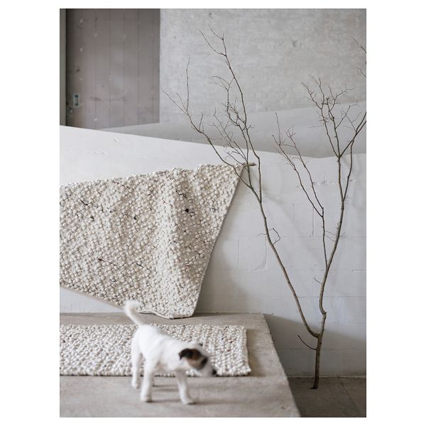 Ковер, безворсовый, 133x195 см, ручная работа белый с оттенком, разноцветный IKEA SVÄRDBORG СВЭРДБОРГ 905.079.24 - схема-чертеж с размерами