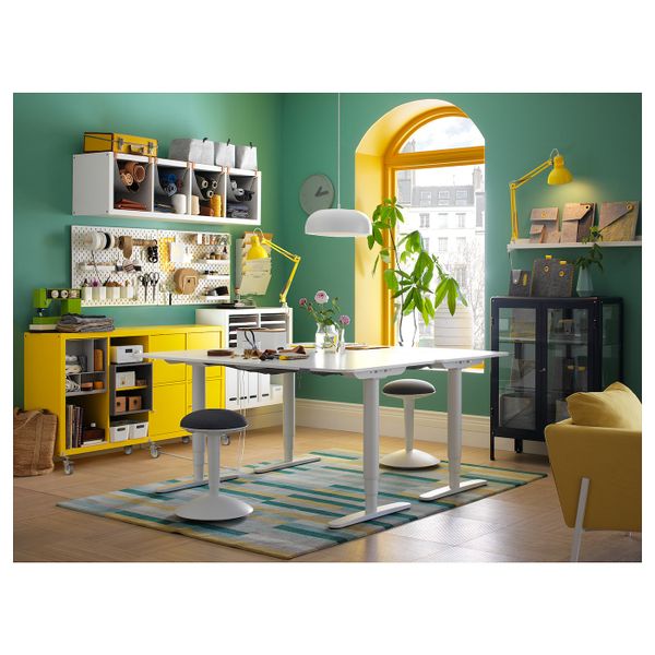 Стол/трансф, белый 160x80 см IKEA BEKANT БЕКАНТ 092.786.87 - фото 4
