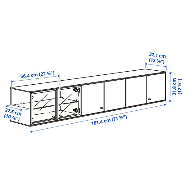 IKEA, дополнительный ракурс - схема-чертеж с размерами