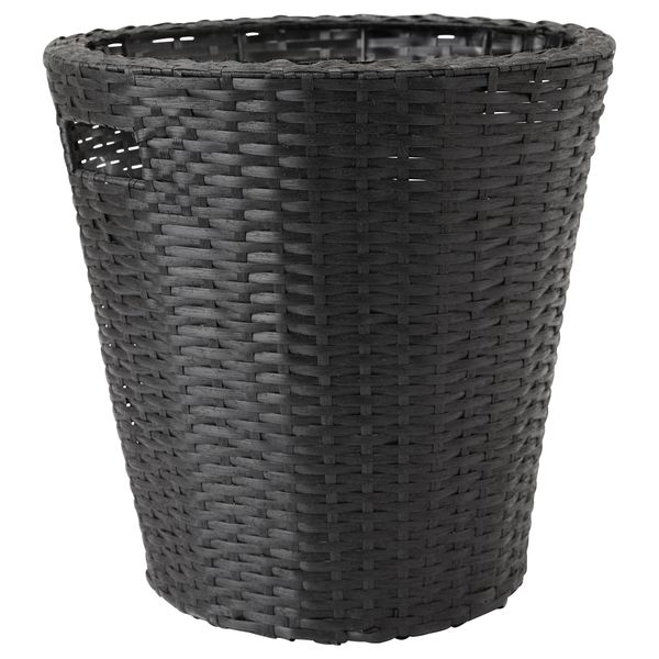 Кашпо КОКБАНЭН, д/дома/улицы, черный - схема-чертеж с размерами