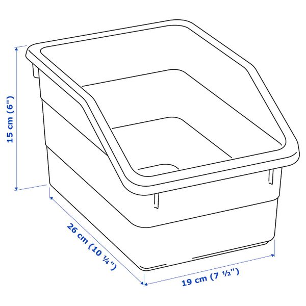 Контейнер, розовый 19x26x15 см IKEA СОККЕРБИТ 504.446.79 - фото 4