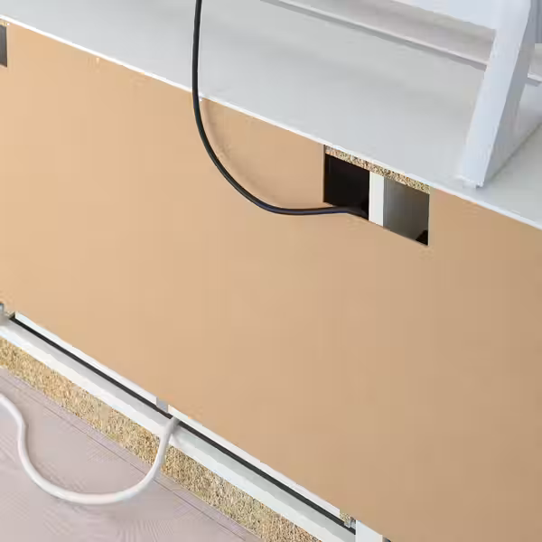 BRIMNES / BURHULT Шкаф для ТВ, комбинация - белый 338x41x190 см - фото 6