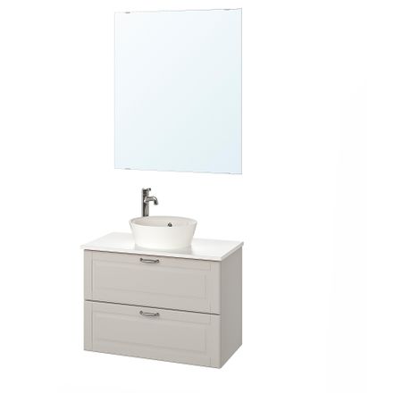 Комплект мебели для ванной, 5 предмета, 82 cm IKEA KATTEVIK КАТТЕВИК, GODMORGON ГОДМОРГОН, TOLKEN ТОЛКЕН 993.332.03