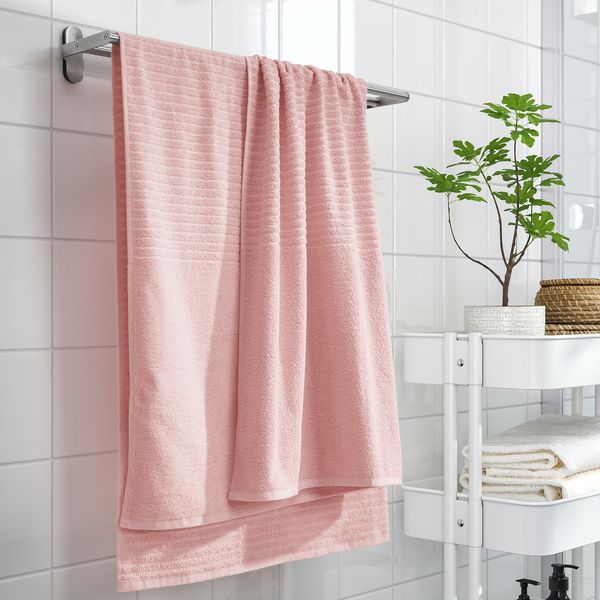 Простыня банная, 100x150 см, светло-розовый IKEA VÅGSJÖN ВОГШЁН 004.880.10 - фото 3
