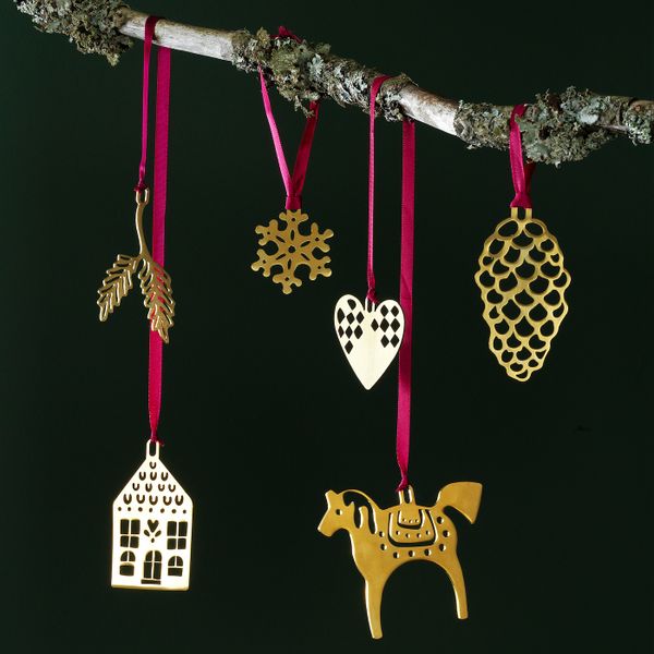 Подвесные украшения, 6 предм., золотой IKEA VINTER 2020 ВИНТЕР 2020 704.759.19 - фото 2