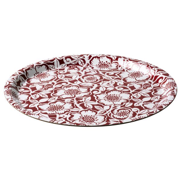 Поднос, орнамент «рождественская роза» красный, белый 32 см IKEA VINTER 2020 ВИНТЕР 2020 304.725.93 - схема-чертеж с размерами