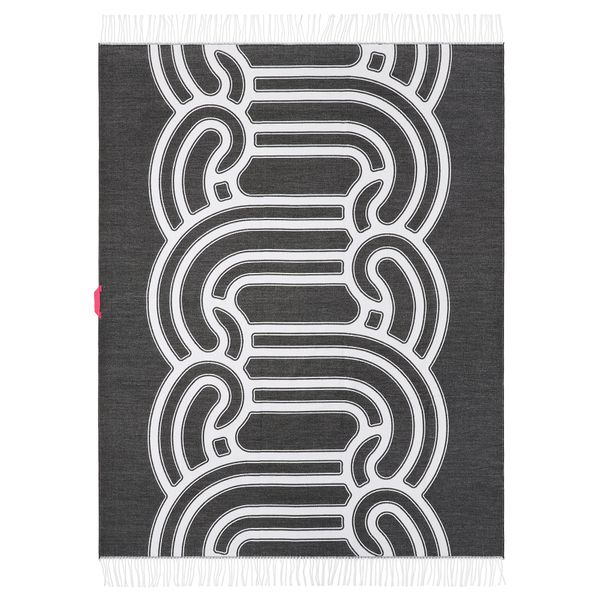 Плед, черный-белый, 130x170 см IKEA SÖTRÖNN 705.696.11 - фото 2