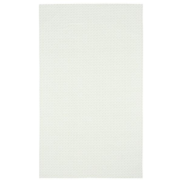 Скатерть, белый, зеленый 145x240 см IKEA INBJUDEN ИНБЬЮДЕН 004.914.61 - фото 1