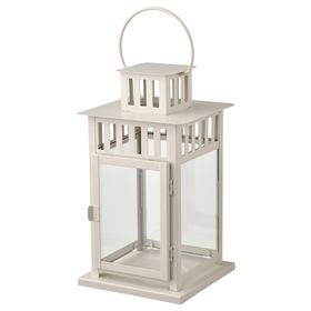 Фонарь для формов свечи, для дома, улицы, 28 см, бежевый IKEA BORRBY БОРБЮ 505.425.33