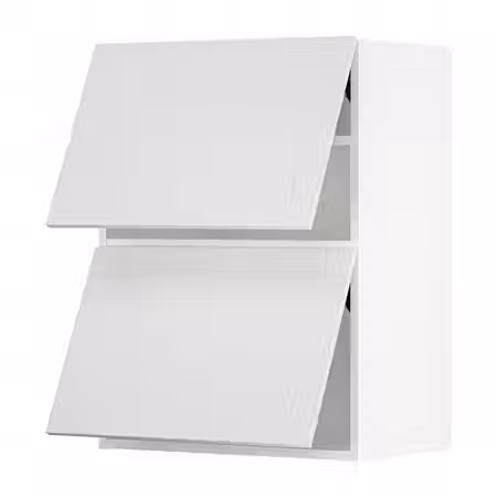 METOD Навесной шкаф/2 дверцы, горизонтал - белый/Stensund белый 60x80 см