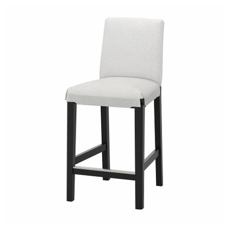 Барный стул, черный, 62 см IKEA BERGMUND БЕРГМУНД 104.519.59