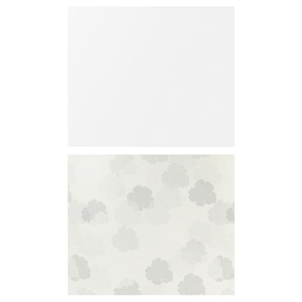 Настенная панель ФАСТБУ, двусторонний белый, лист белый/светло-серый (60x50 см) - фото 1