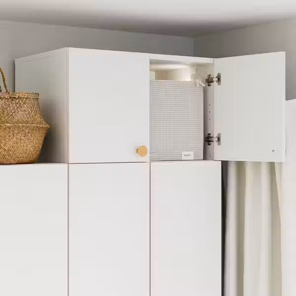 LASTARE ЛАСТАРЕ Верхняя полка с дверцей - белый 60x42x36 см - схема-чертеж с размерами