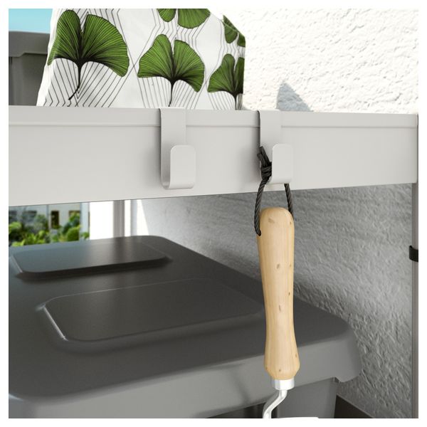 Стеллаж для дома/сада ХИНДЭ, серый (78x158 см) - схема-чертеж с размерами