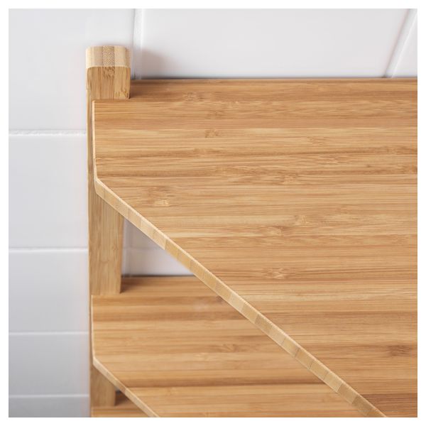 Стеллаж угловой РОГРУНД, бамбук (34x99 см) - схема-чертеж с размерами