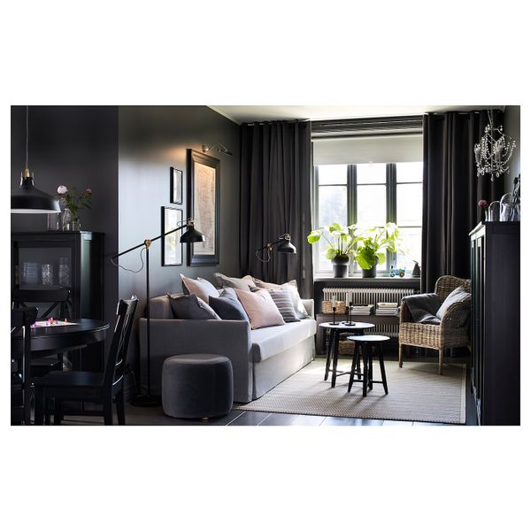 Комплект столов, 2 шт, черный IKEA KRAGSTA КРАГСТА 503.831.62 - фото 3