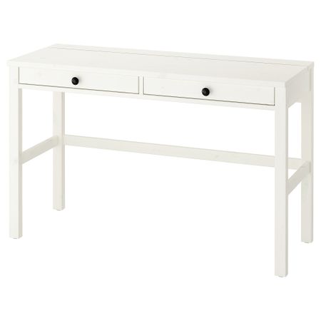 Стол с 2 ящиками, 120x47 см, белая морилка IKEA HEMNES ХЕМНЭС 903.632.23