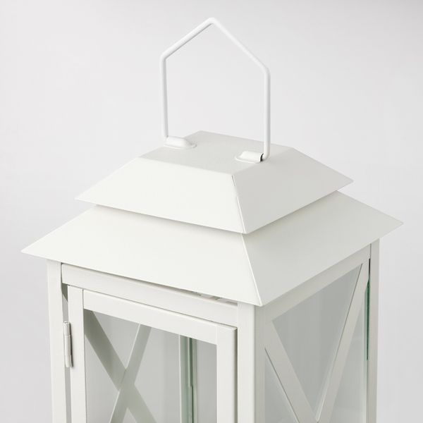 Фонарь дляформовой свечи,д/дома/улицы, белый 29 см IKEA BEFÄSTA БЕФЭСТА 605.111.21 - схема-чертеж с размерами