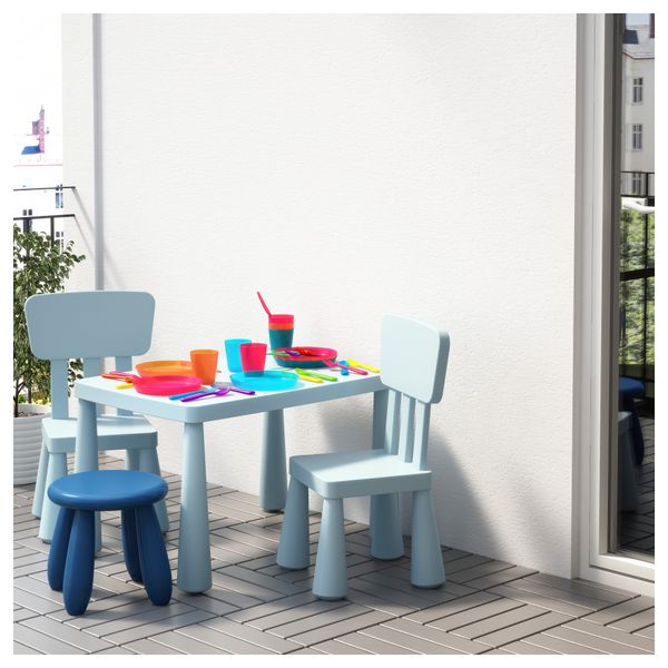 Детский стул МАММУТ, д/дома/улицы голубой, голубой - фото 2