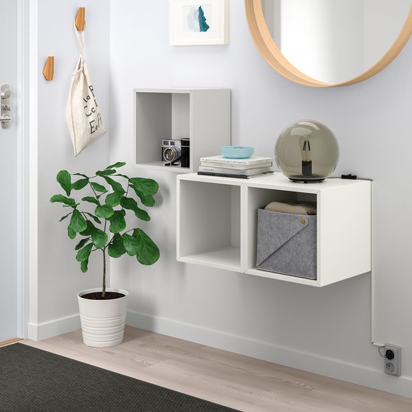 Комбинация настенных шкафов, 105x35x70 см, светло-серый, белый IKEA EKET ЭКЕТ 592.863.31 - фото 3