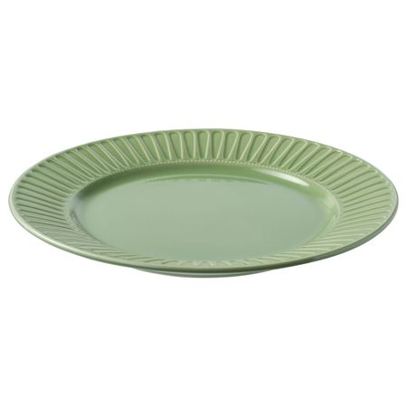 Тарелка, каменная керамика, зеленый 27 см IKEA СТРИММИГ 004.378.79