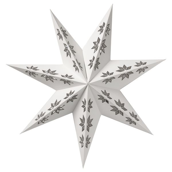 Абажур СТРОЛА, белый, снежинки (60 см) - схема-чертеж с размерами