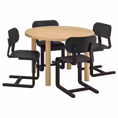 STOCKHOLM 2025 СТОКГОЛЬМ 2025 / LYCKAN ЛЮККАН Стол и 4 стула