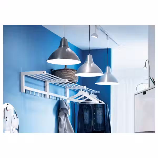 TJUSIG Полка для головных уборов - белый 79 см - схема-чертеж с размерами