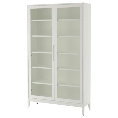 Шкаф-витрина, белый, 118x203 см IKEA REGISSÖR РЕЖИССЁР 303.420.78