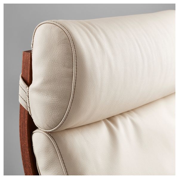 Кресло ПОЭНГ, классический коричневый, Глосе Робуст светло-бежевый - схема-чертеж с размерами