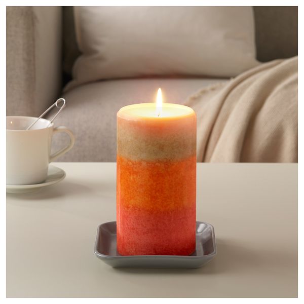 Формовая свеча, ароматическая МОЛЛОС, Осенние листья разноцветный (18 см) - фото 2