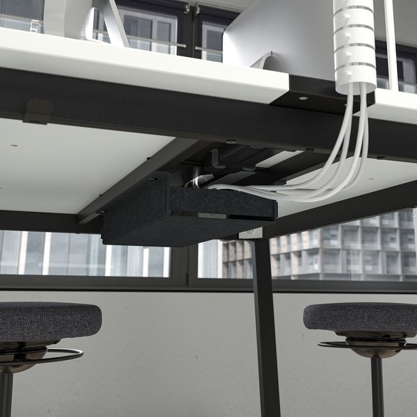 Подстолье для конференц-стола, 120x108x103 см, черный IKEA MITTZON 305.337.42 - фото 3