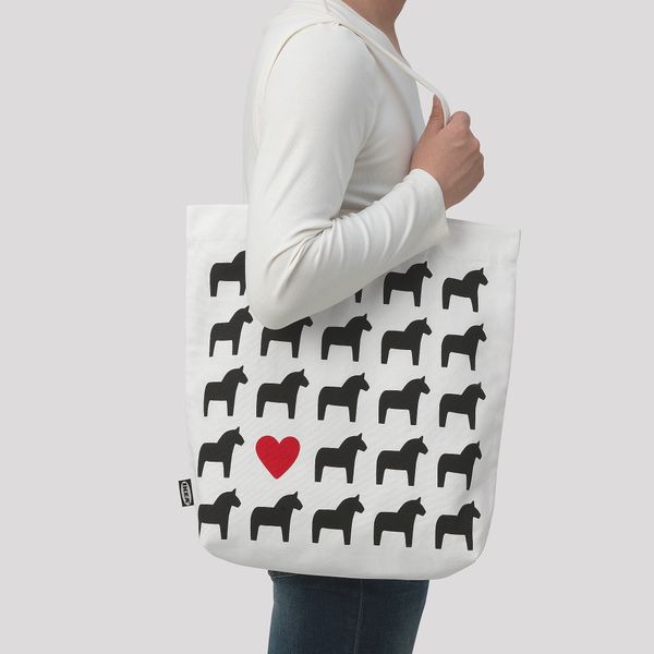 Сумка, белый IKEA HÄSTHAGE 505.256.37 - фото 3