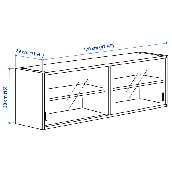 IKEA, дополнительный ракурс - схема-чертеж с размерами