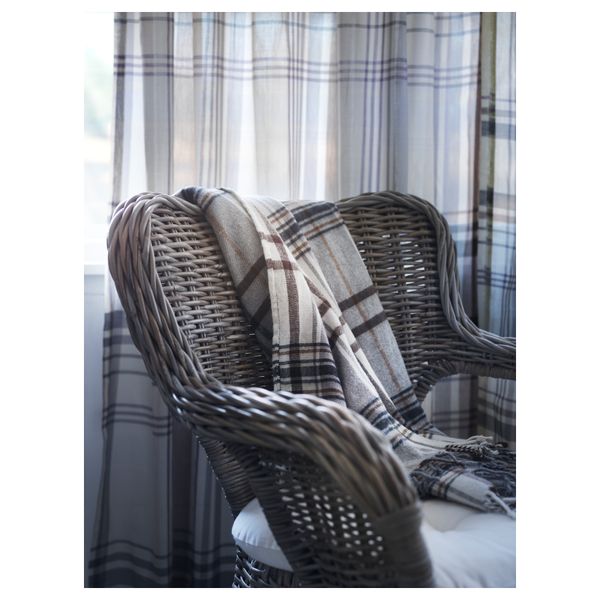 Плед ГЕРМИНЕ, бежевый, коричневый (120x180 см) - фото 4