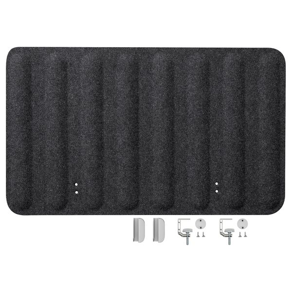 Экран для письменного стола, темно-серый, 80x48 см IKEA EILIF ЭЙЛИФ 204.669.36 - фото 2