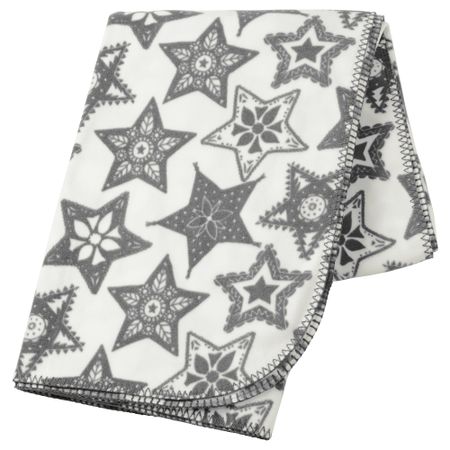 Плед ВИНТЕР 2016, белый, серый (130x180 см)