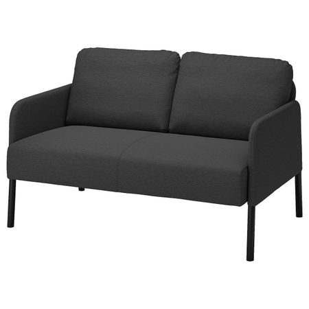 2-местный диван, Книса темно-серый IKEA GLOSTAD ГЛОСТАД 304.890.13
