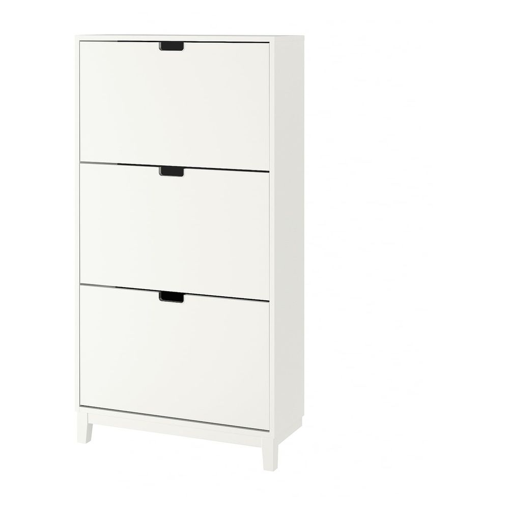 Галошница, 3 отделения, белый 79x29x148 см IKEA STÄLL СТЭЛЛ 203.753.66 - фото 1
