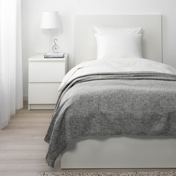 Плед, серый 130x170 см IKEA INGRUN ИНГРУН 804.093.92 - фото 3