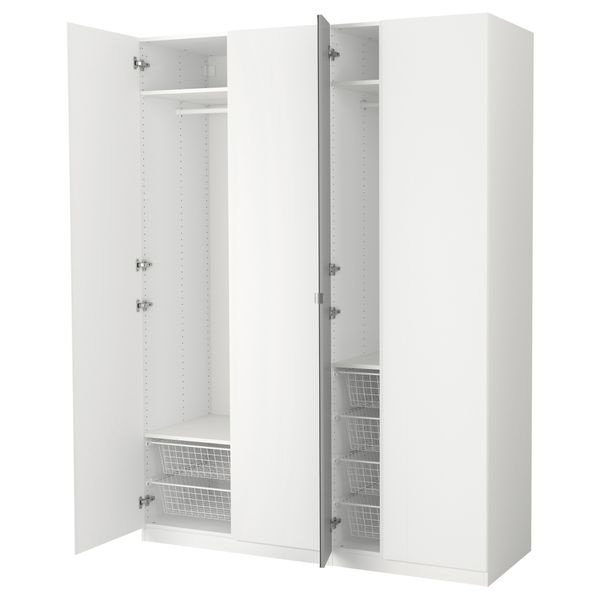 Гардероб ПАКС, белый, Виканес Викедаль (175x60x236 см) - фото 1