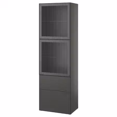 BESTÅ Комбинация д/хранения+стекл дверц