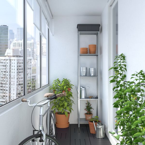 Стеллаж, для дома, улицы 40x27x183 см IKEA HYLLIS ХИЛЛИС 904.885.05 - фото 6