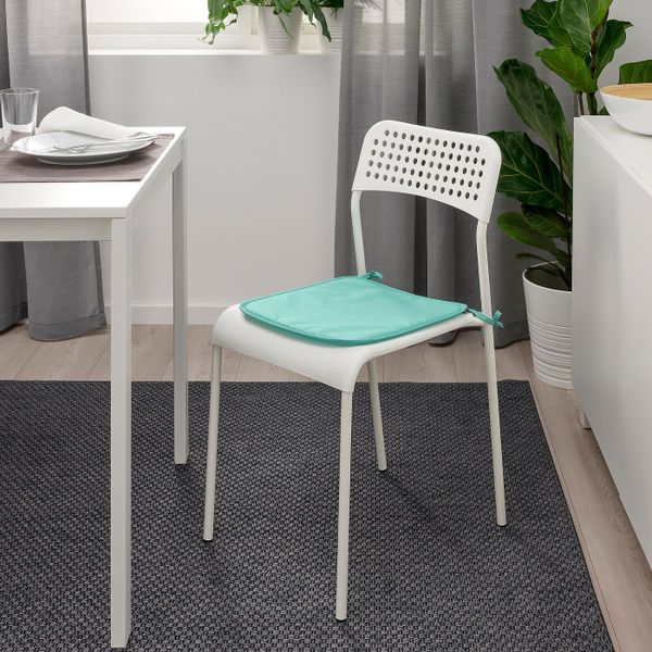 Подушка на стул, светлая бирюза для дома, улицы 34x34x1.0 см IKEA BRÄMÖN 404.921.71 - схема-чертеж с размерами