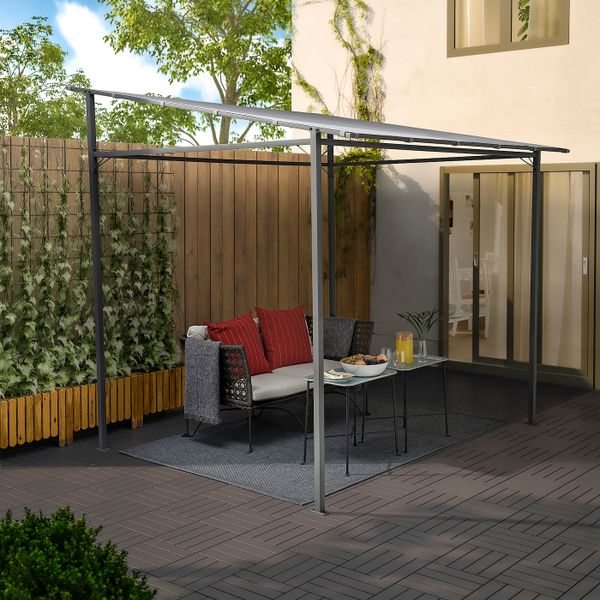 Павильон, темно-серый/серый 238x233 см IKEA GUNNÖN ГУННЁН 104.806.26 - фото 2