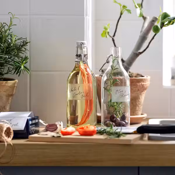 KORKEN Бутылка с пробкой - прозрачное стекло 0.5 л - фото 3