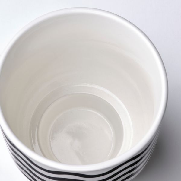 Кашпо, 9 см, для дома, улицы с рисунком, черный белый IKEA DRÖMSK ДРЁМСК 905.360.21 - фото 5