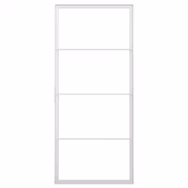 SKYTTA Рама раздвижной двери - белый 102x231 см - схема-чертеж с размерами