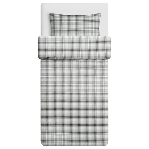 Пододеяльник и 1 наволочка, серый клетка 150x200/50x70 см IKEA STRIMKLÖVER СТРИМКЛЁВЕР 104.950.29 - схема-чертеж с размерами